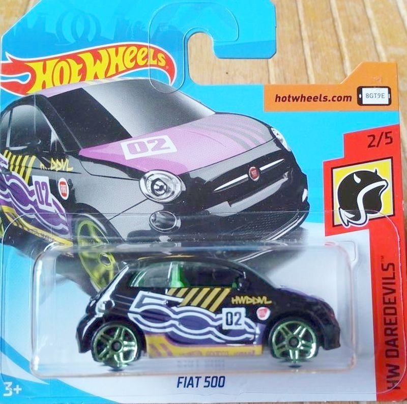 Hot Wheels FRR83 Fiat 500 2018 Black – foto della community