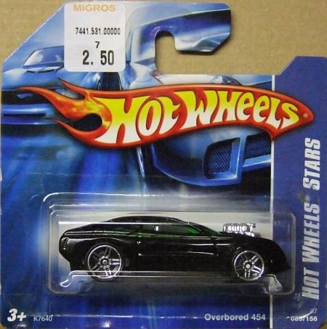 Hot Wheels K7640 Steel Flame 2007 Flat Black – foto de colecionador