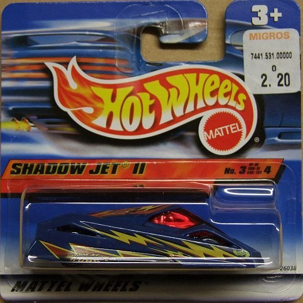 Hot Wheels 26038 Shadow Jet II 2000 Blue – photo de la communauté