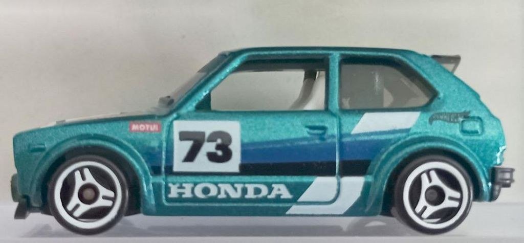 Hot Wheels HTD62 '73 Honda Civic Custom 2024 Metalflake teal – photo de la communauté