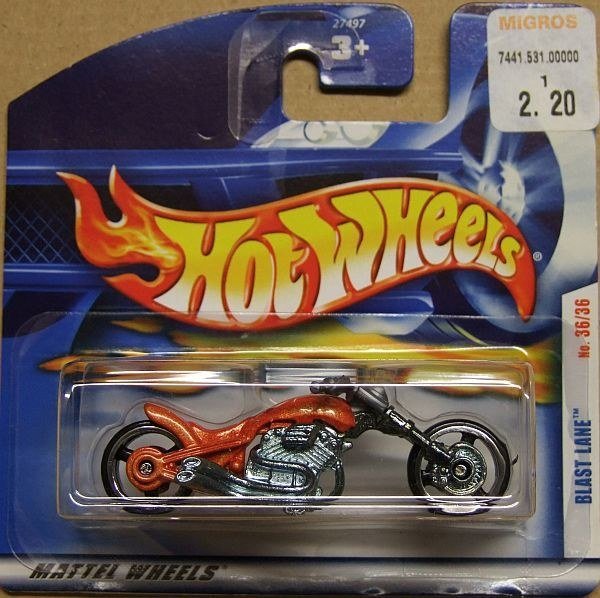 Hot Wheels 27497 Blast Lane 2000 Metalflake Orange – foto della community