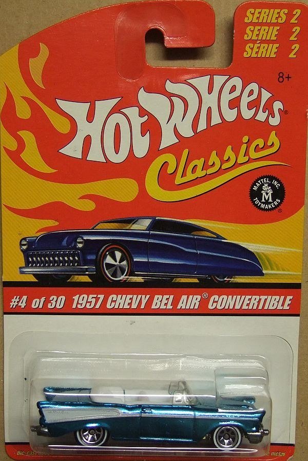 Hot Wheels J2760 1957 Chevy Bel Air Convertible 2006 Chrome – photo de la communauté