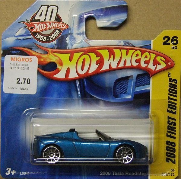 Hot Wheels L9941 2008 Tesla Roadster 2008 – photo de la communauté