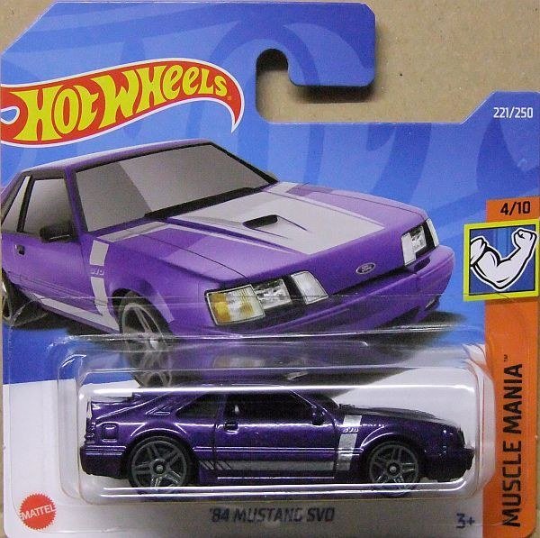 Hot Wheels HCW28 '84 Mustang SVO 2022 Metalflake purple – photo de la communauté
