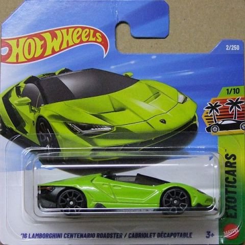 Hot Wheels JJK74 '16 Lamborghini Centenario Roadster 2026 Verde Scandal – photo de la communauté