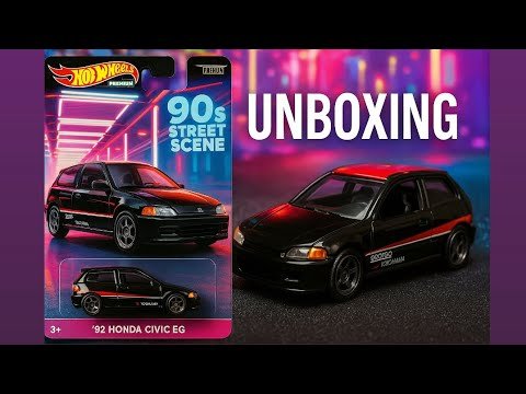 Hot Wheels '92 Honda Civic EG – unboxing still