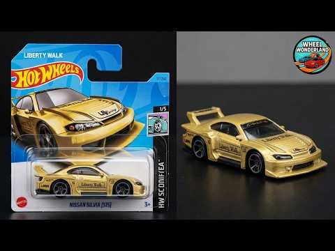Hot Wheels HKK47 LB Super Silhouette Nissan Silvia (S15) 2023 Matte Gold – fermo immagine dall’unboxing