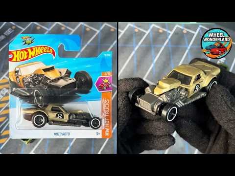 Hot Wheels JJL27 Hoto Roto 2026 Metalflake Gold – fermo immagine dall’unboxing