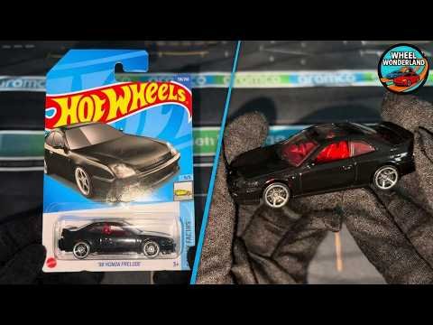 Hot Wheels JJJ89 '98 Honda Prelude 2026 Black – fermo immagine dall’unboxing